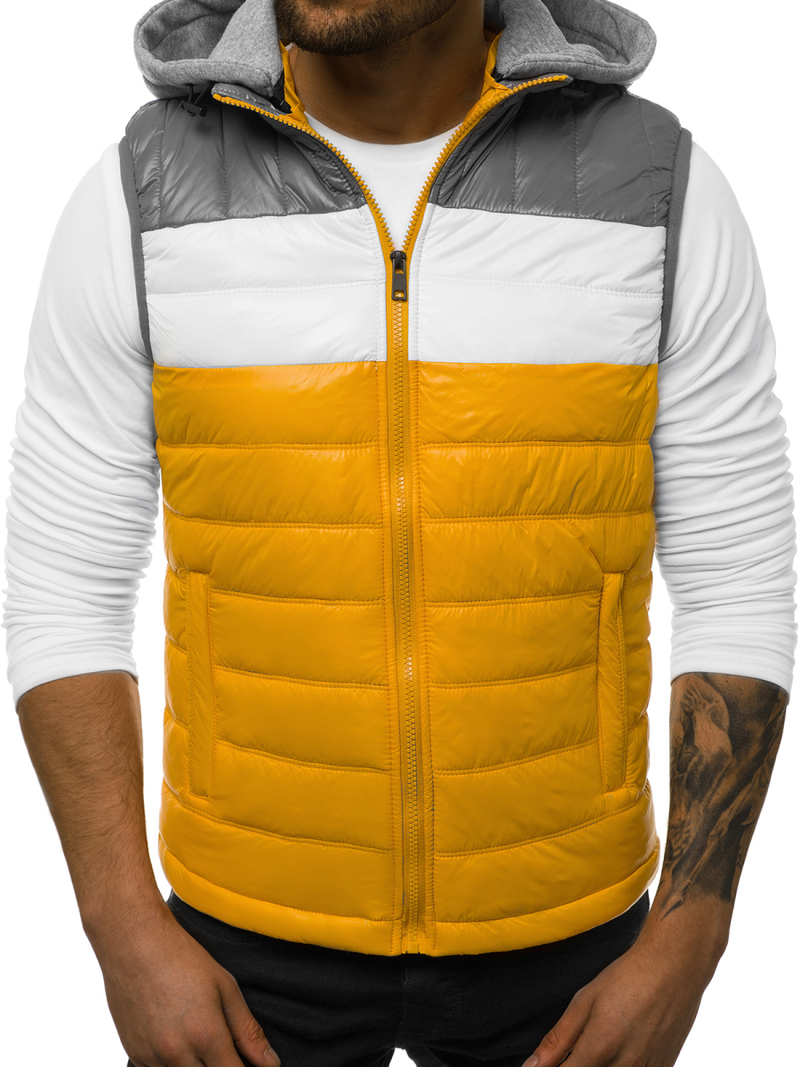 Férfi mellény Sárga OZONEE N/6105