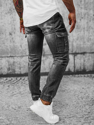 Férfi Nadrág Jogger Fekete OZONEE NB/MP0130N