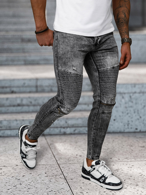 Férfi farmer nadrág fekete OZONEE NB/MP0069N