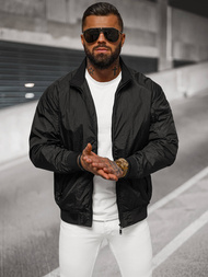 Férfi kabát fekete OZONEE JS/5M3212/392