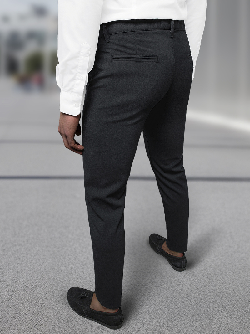 Férfi chino nadrág Fekete OZONEE DJ/5526