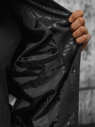 Férfi átmeneti bomber dzseki fekete OZONEE O/3A172