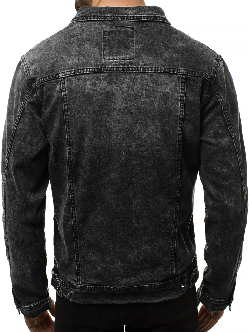 Férfi farmer dzseki fekete OZONEE V/19320