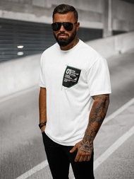 Férfi Póló Fehér OZONEE O/3C333