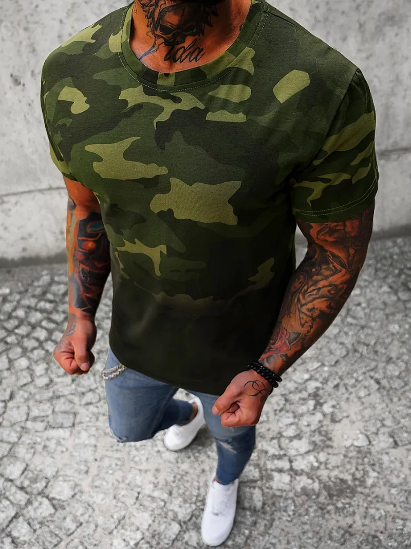 Férfi Póló Zöld OZONEE JS/8T86/29