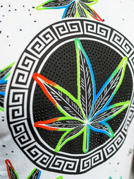 Férfi Póló Fehér OZONEE O/T136/1