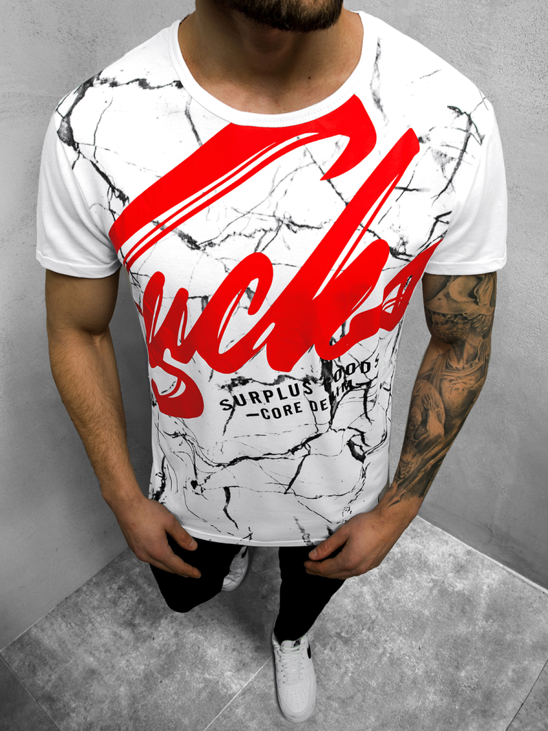 Férfi póló Fehér OZONEE JS/KS2015Z