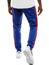 Férfi melegítő nadrág kék piros OZONEE JS/JZ11005