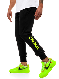 Férfi melegítő nadrág Fekete-Sárga G/11129