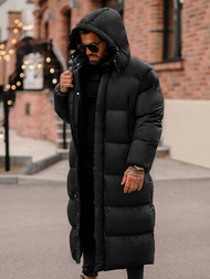 Férfi téli kabát fekete OZONEE O/M3202Z