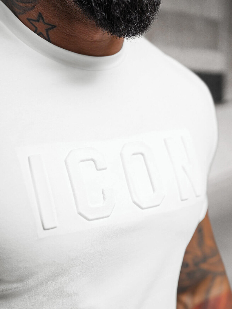 Férfi Póló Fehér OZONEE NB/MT3111