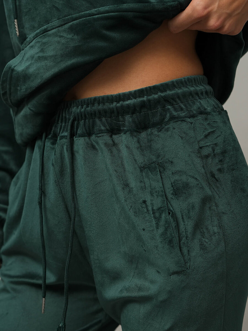 Női Melegítő Szett Velúr Sötét-Zöld OZONEE O/8C1175/9Z