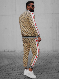 Férfi Melegítő Együttes Bézs-Fekete OZONEE O/12136