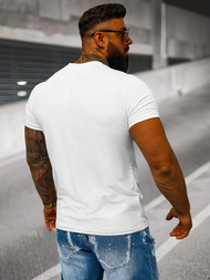 Férfi Póló Fehér OZONEE JS/712005Z