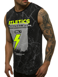 Férfi trikó Fekete OZONEE JS/SS11028