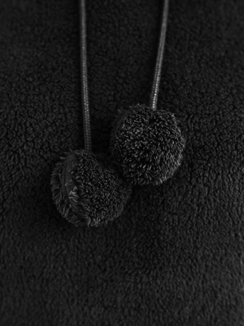 Női kapucnis pulóver fekete OZONEE JS/HH192/3