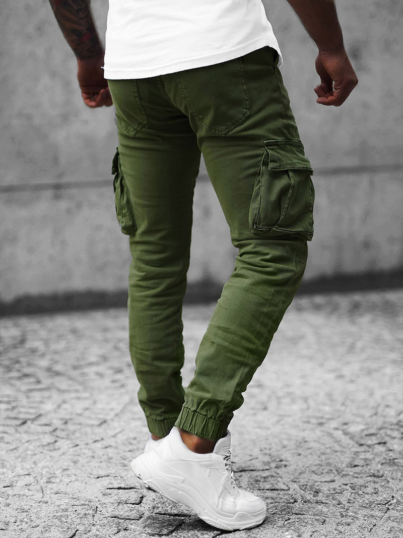 Férfi nadrág jogger zöld OZONEE NB/MP0105MV