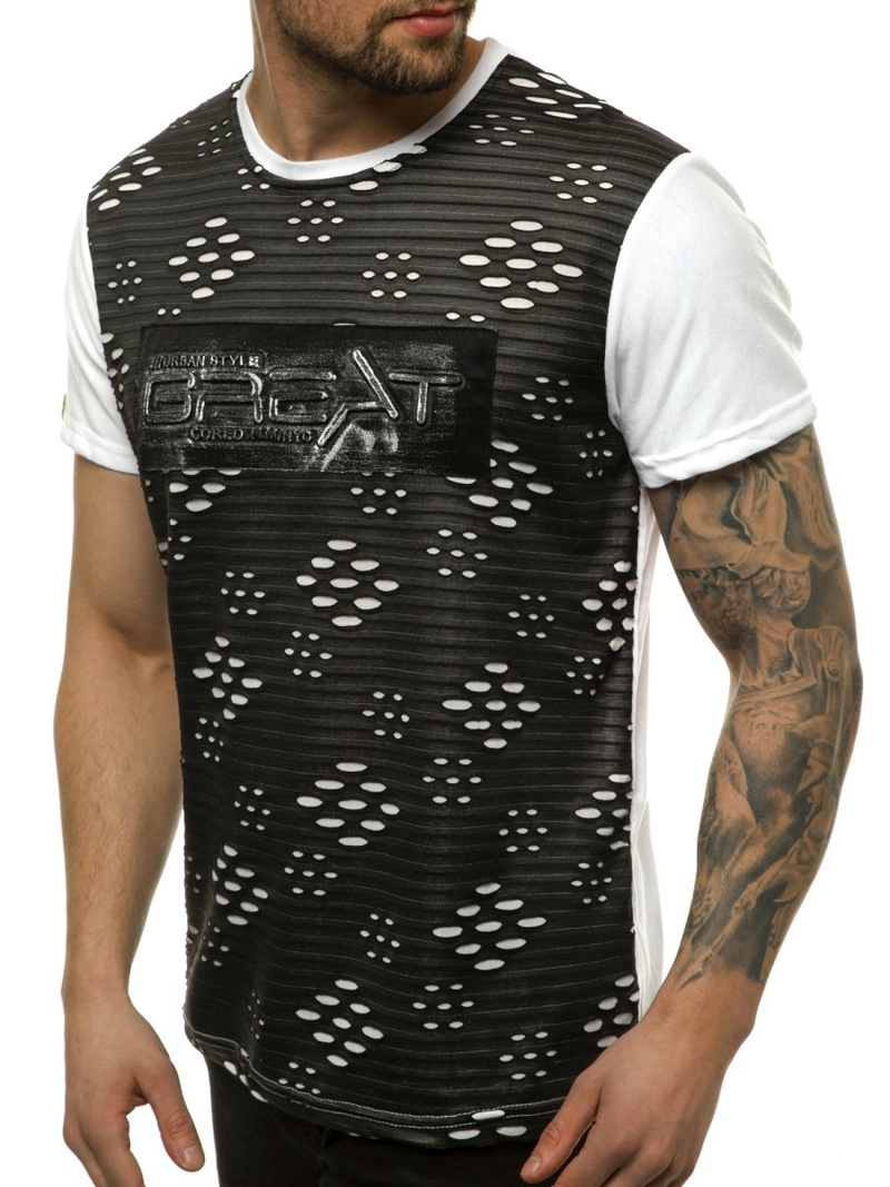 Férfi póló Fehér OZONEE JS/KS2083