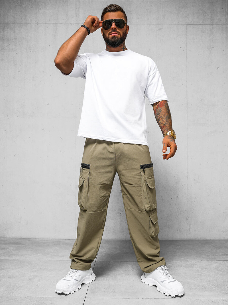 Férfi Nadrág Sötét-Bézs OZONEE O/PS5526