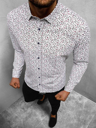 Férfi Ing Fehér OZONEE O/3422