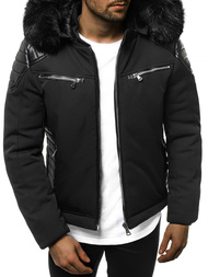 Férfi téli kabát fekete OZONEE O/99101Z 