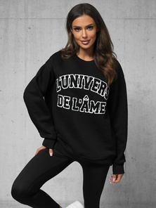 Pulóver fekete OZONEE O/SWE23055