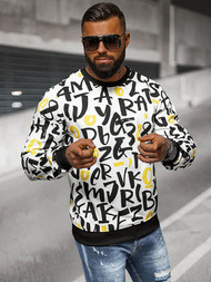 Férfi Pulóver Fehér OZONEE JS/8B1220/1