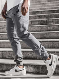 Férfi nadrág jogger Szürke OZONEE O/11103