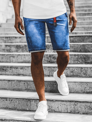 Férfi farmer rövidnadrág Kék OZONEE RF/HY341/2