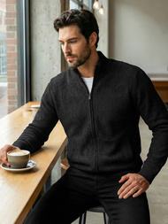 Férfi Pulóver Fekete OZONEE JS/59B3611/3