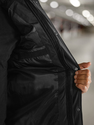 Férfi kabát fekete OZONEE JS/57M7503/392