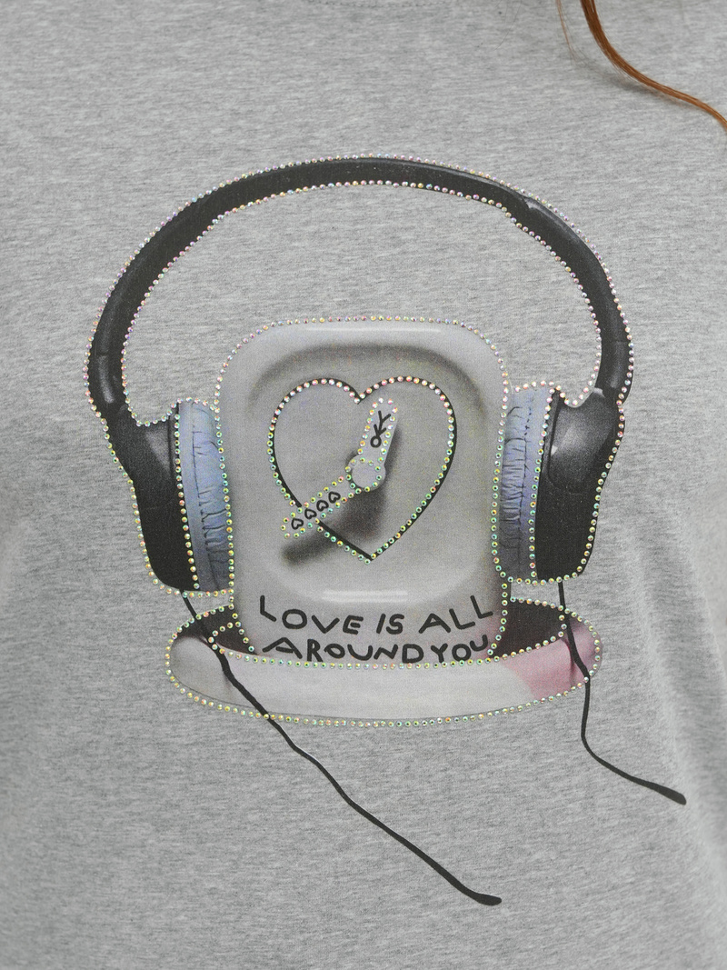 Női polo szürke OZONEE DJ77806