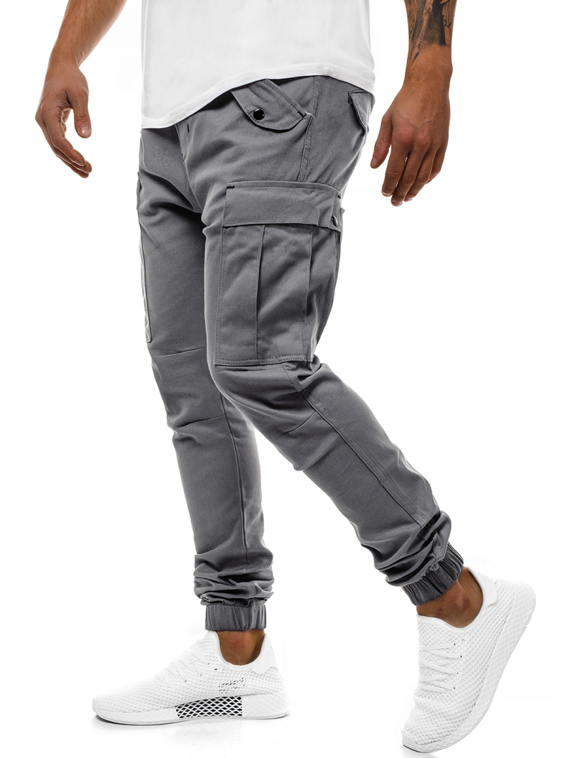 Férfi nadrág jogger Szürke OZONEE A/1005
