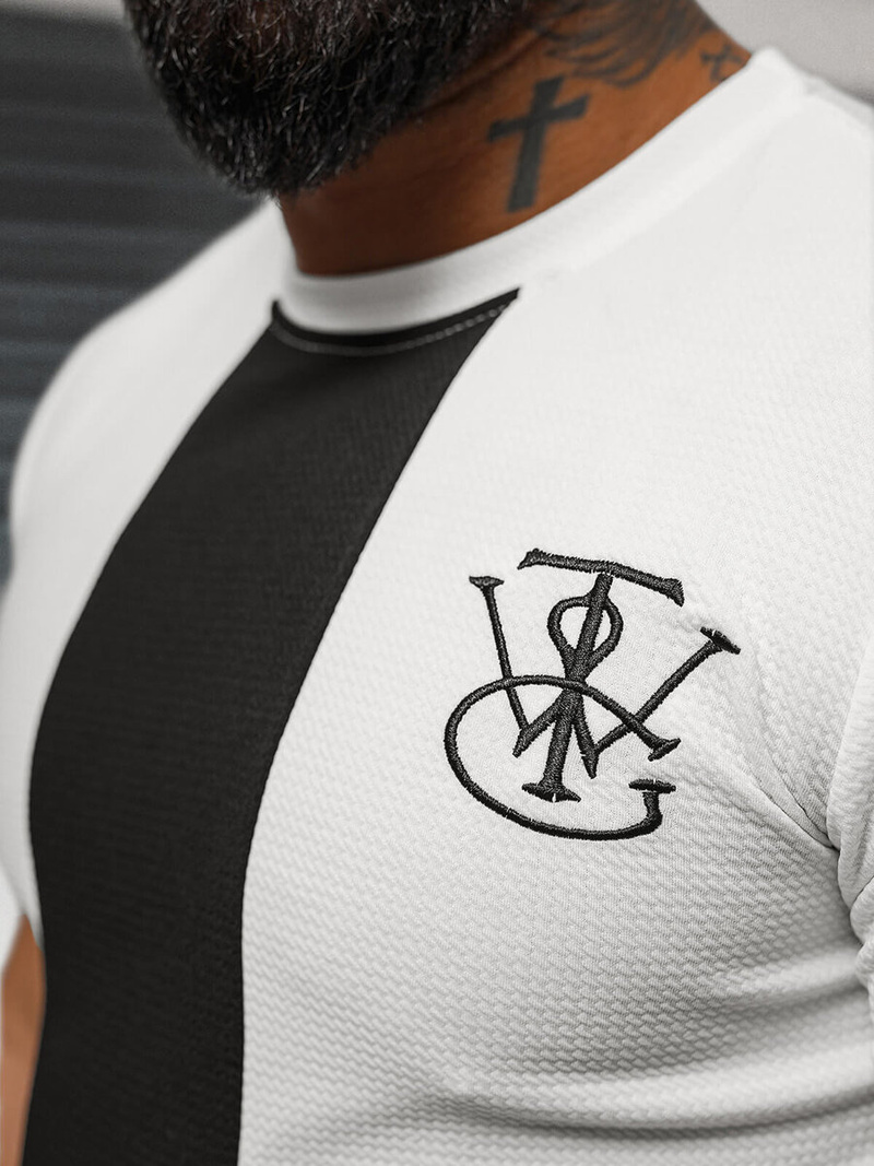 Férfi Póló Fehér OZONEE O/L1184