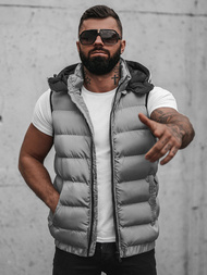 Férfi Mellény Szürke OZONEE N/7129Z