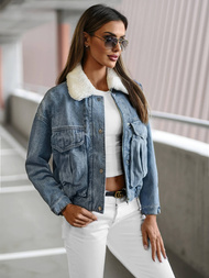 Női farmer dzseki kék OZONEE O/Z02Z