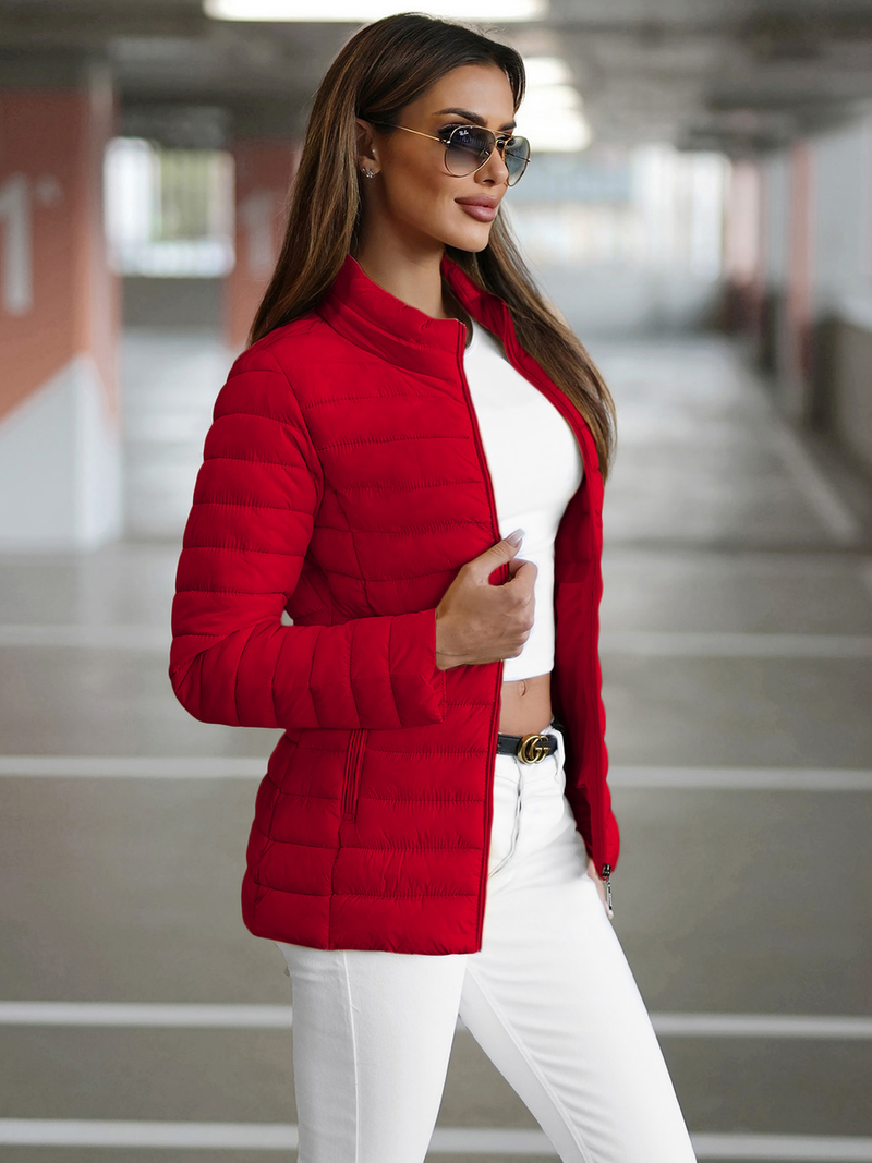 Női Kabát Piros OZONEE JS/16M9111/270Z