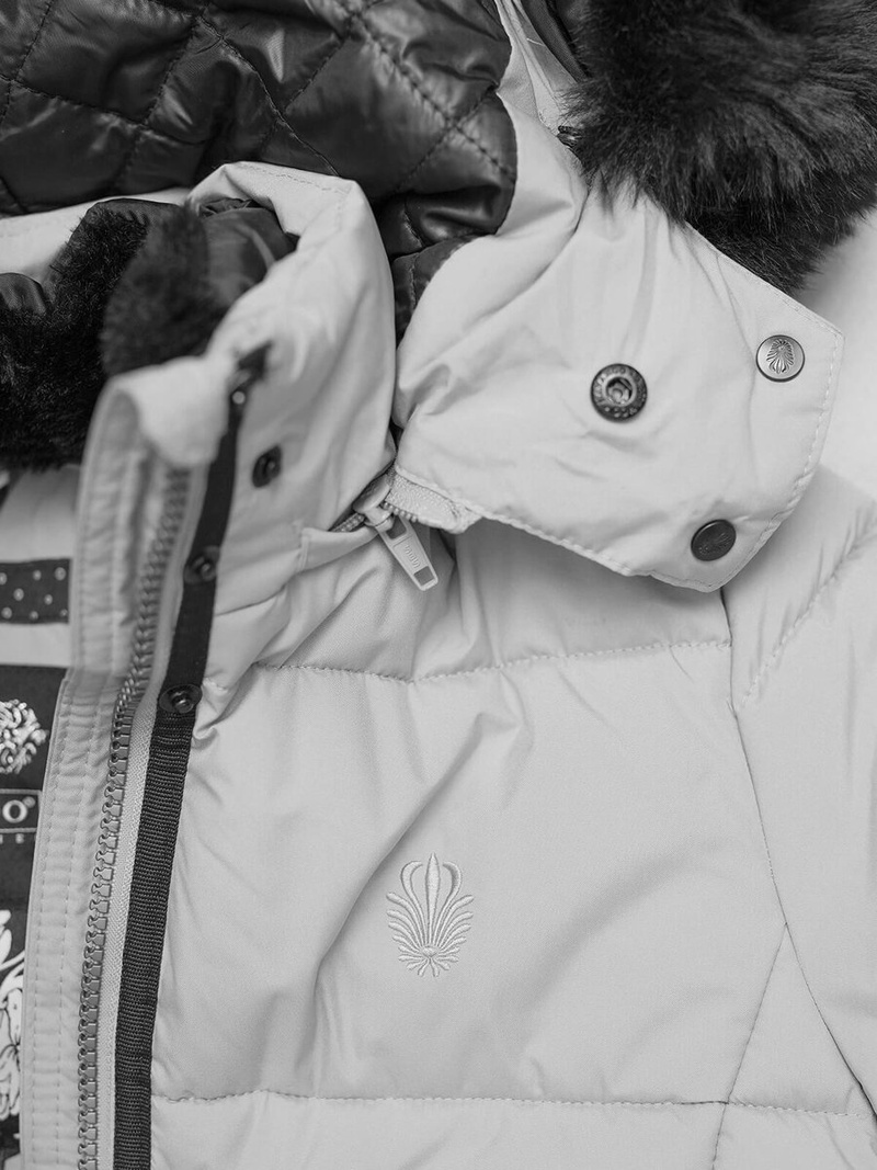 Női téli kabát szürke OZONEE O/W377