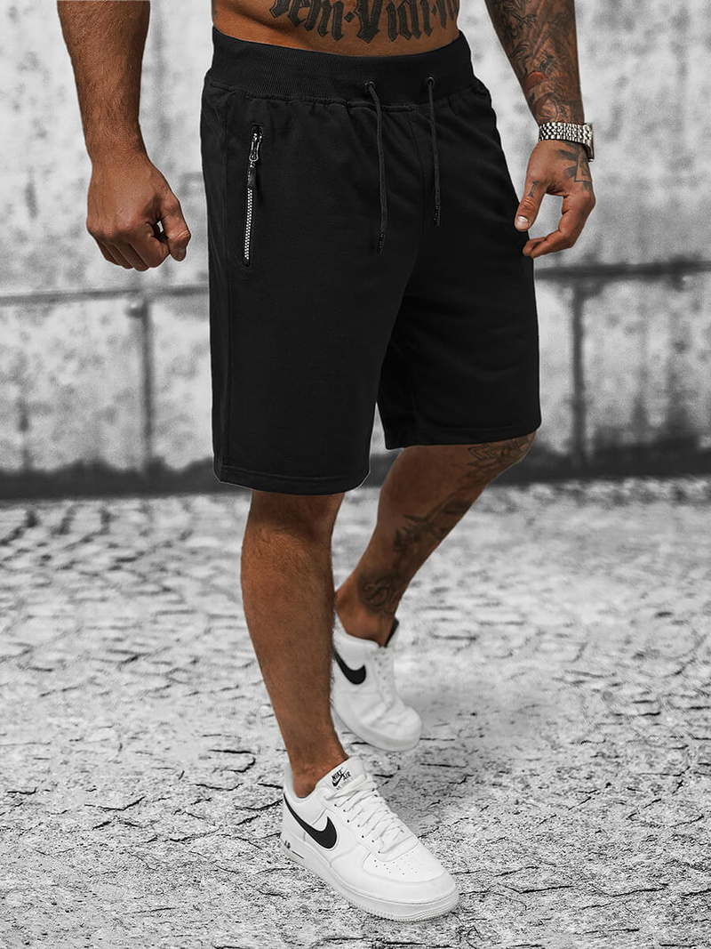 Férfi rövidnadrág Fekete OZONEE JS/8K290