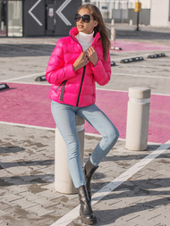 Női téli kabát Rózsaszín OZONEE JS/M23061/1Z