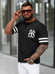 Férfi Póló Fekete OZONEE JS/8B1372/3