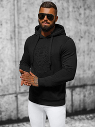 Férfi kapucnis pulóver Fekete OZONEE NB/MF2012