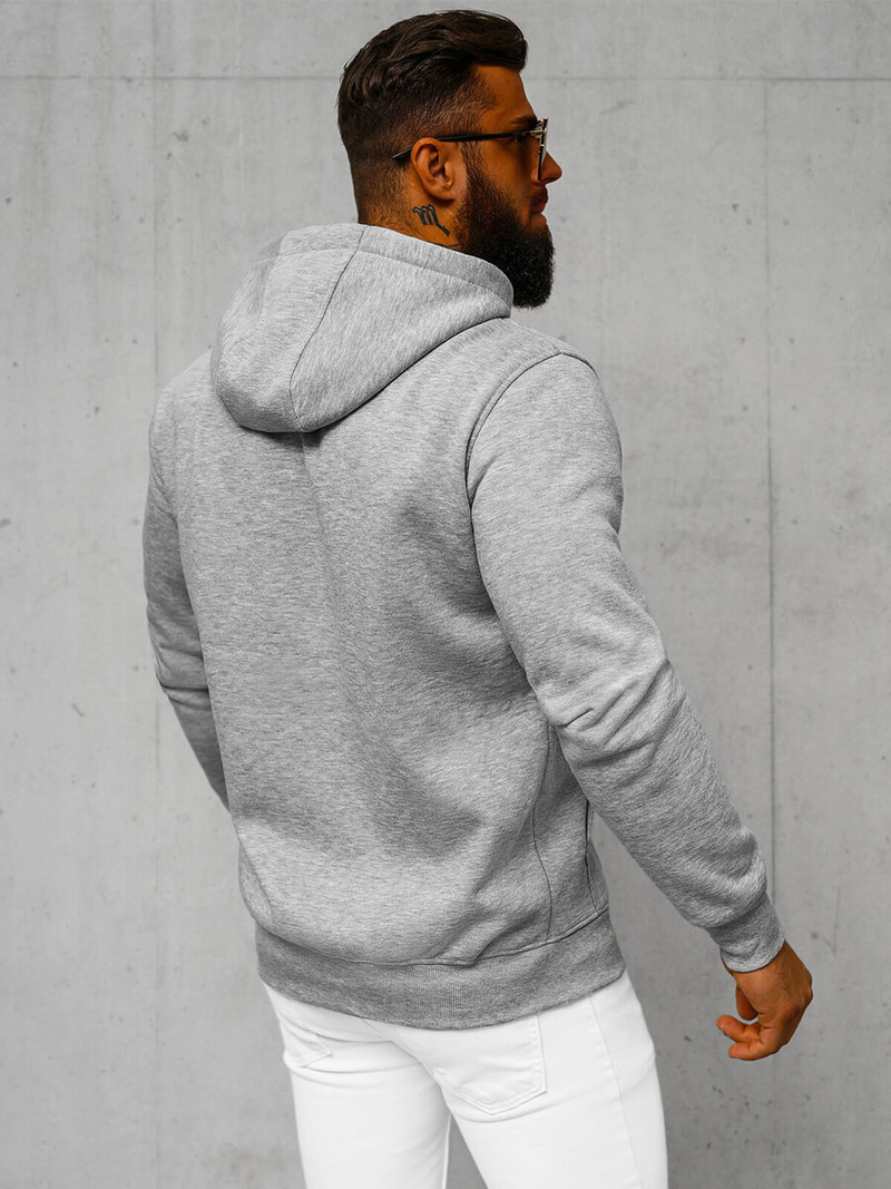 Férfi kapucnis pulóver szürke OZONEE JS/2008Z