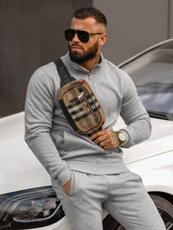 Férfi melegítő együttes szürke OZONEE JS/68C10385/2Z