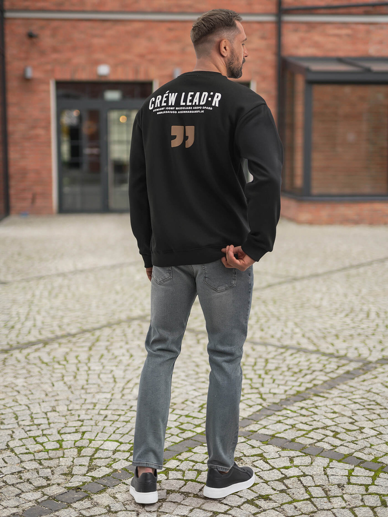 Férfi Melegítő Felső Fekete OZONEE JS/65B3917/3