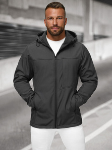 Férfi softshell kabát grafit OZONEE JS/27B6523/5