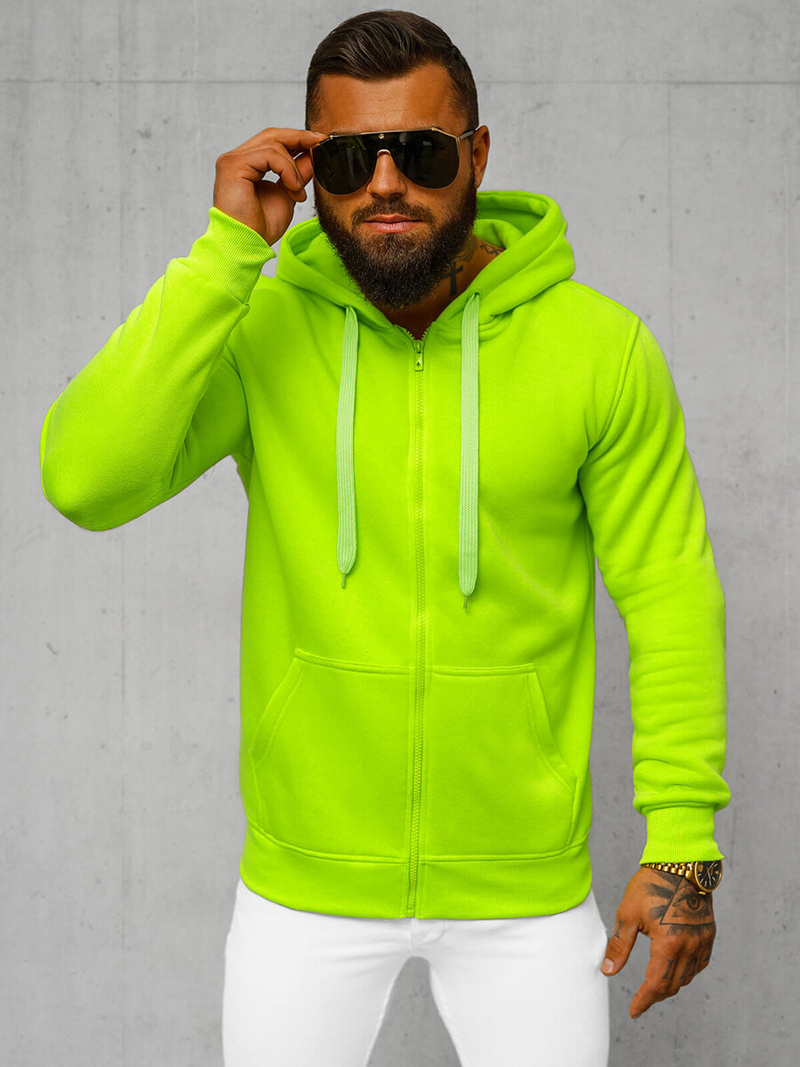 Férfi kapucnis pulóver akvamarin OZONEE JS/2008/72Z