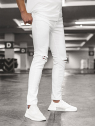 OZONEE B/8021 Férfi nadrág nadrág Fehér