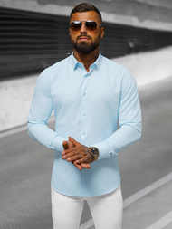 Férfi Ing Világos-Kék OZONEE O/V59