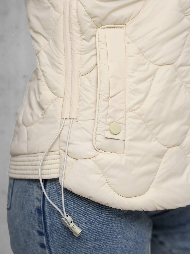 Női kabát ecru OZONEE JS/16M9239/62